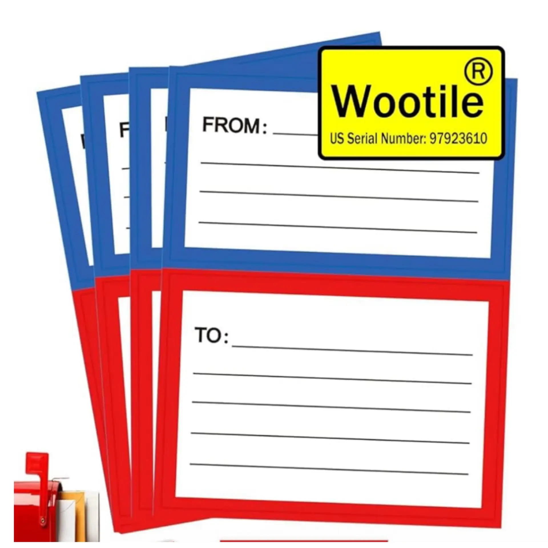 strong to and from mailing labels by Wootile